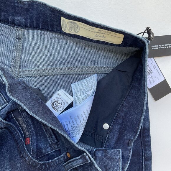 $198 Diesel Women’s Widee Regular Straight Jeans High Waist 084ZC Size 29 - Picture 7 of 12